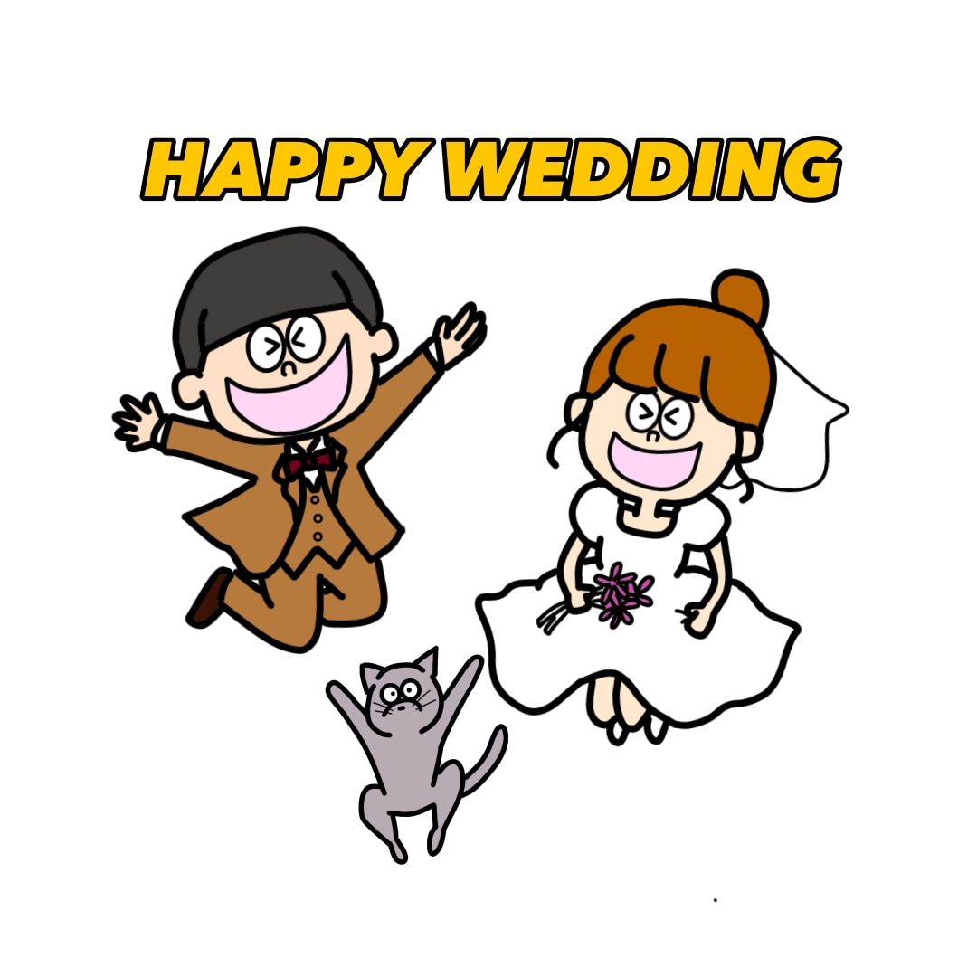 ゆるかわいい結婚式イラスト描いてます あなただけのウェディングイラスト作成のお手伝いをします♪ イメージ1