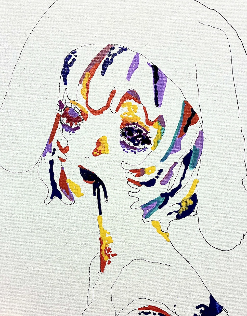 原画一点物！退廃的で個性的なイラスト描きます 心に刺さる鮮やかで退廃的な世界観。一点物の原画をお届けします イメージ1