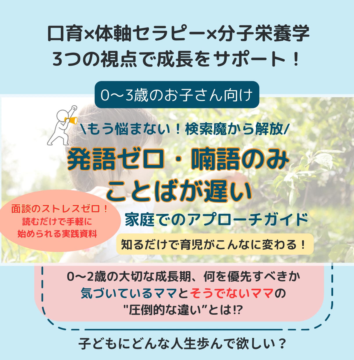 発語ゼロ・喃語・まだ話さない…　の不安に答えます 1〜3歳の発語の土台作りに5つの言葉の芽を育てる家庭ケア教材 イメージ8