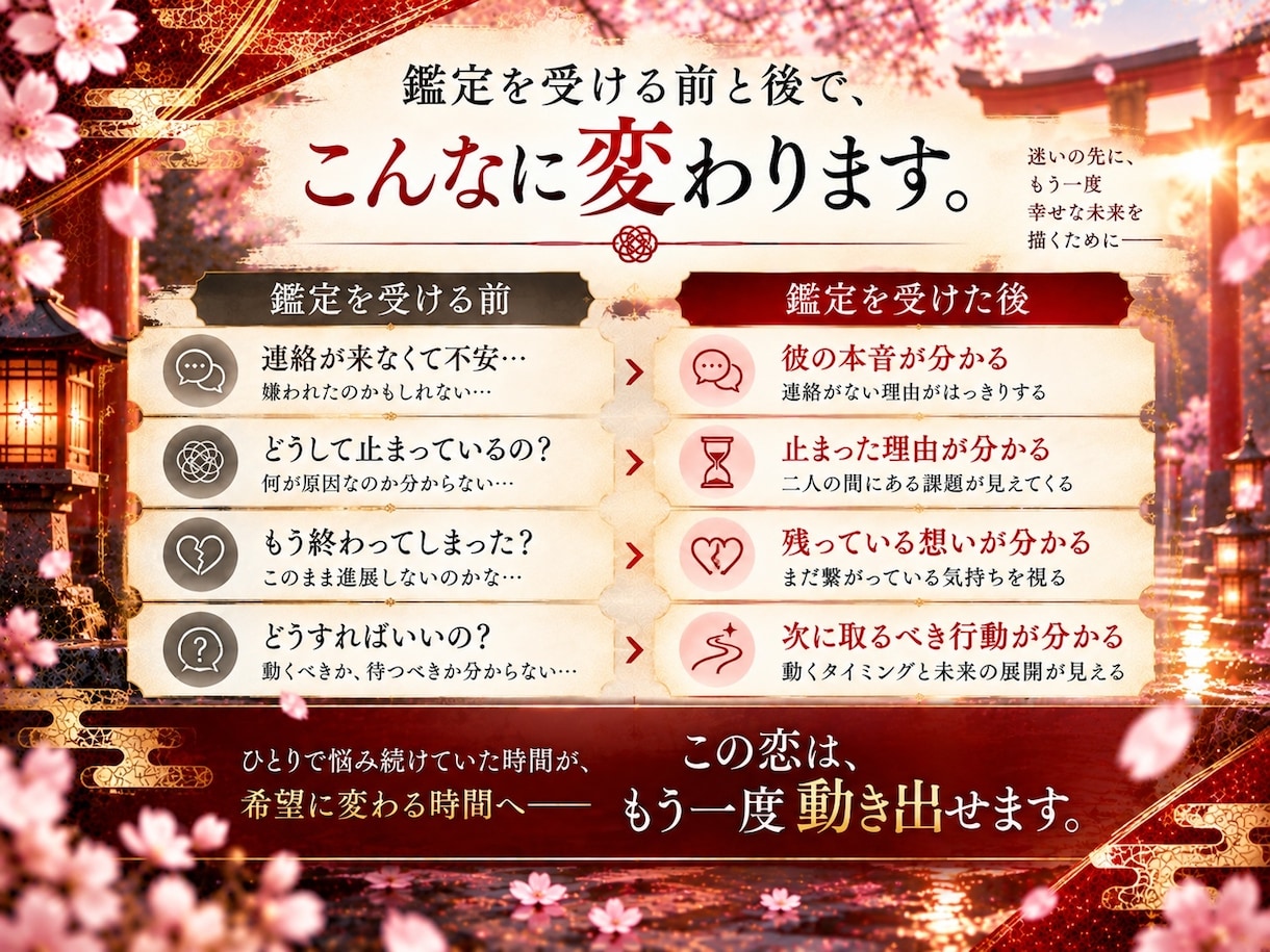 連絡が来ない彼の本音・理由を霊視します 音信不通・復縁｜止まった二人の再始動へ イメージ7
