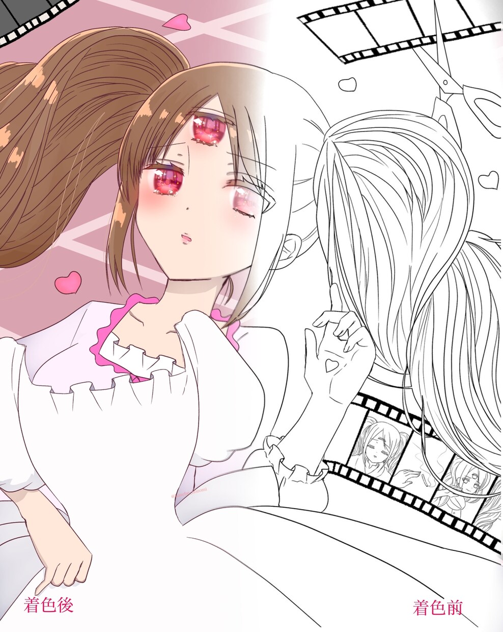 貴方の線画に着色させていただきます 線画は描けるけど色塗りが難しい！めんどくさい！という人に！ イメージ1