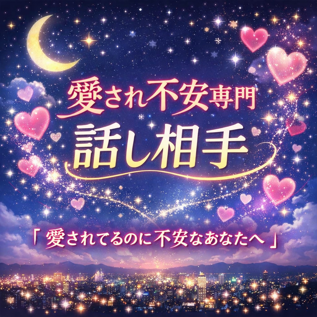 愛され不安専門 話し相手します 愛されてるのに、何故か怖いあなたへ イメージ1