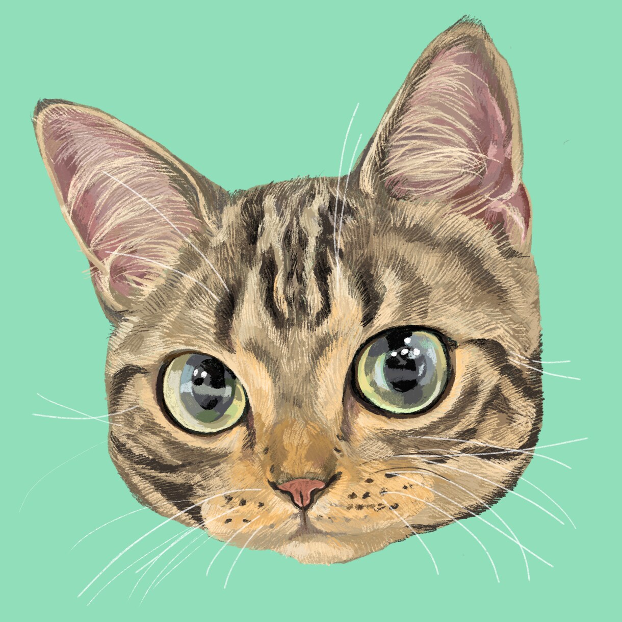 可愛くてオシャレなペットの絵描きます お顔のアップがかわいい似顔絵です！ イメージ4