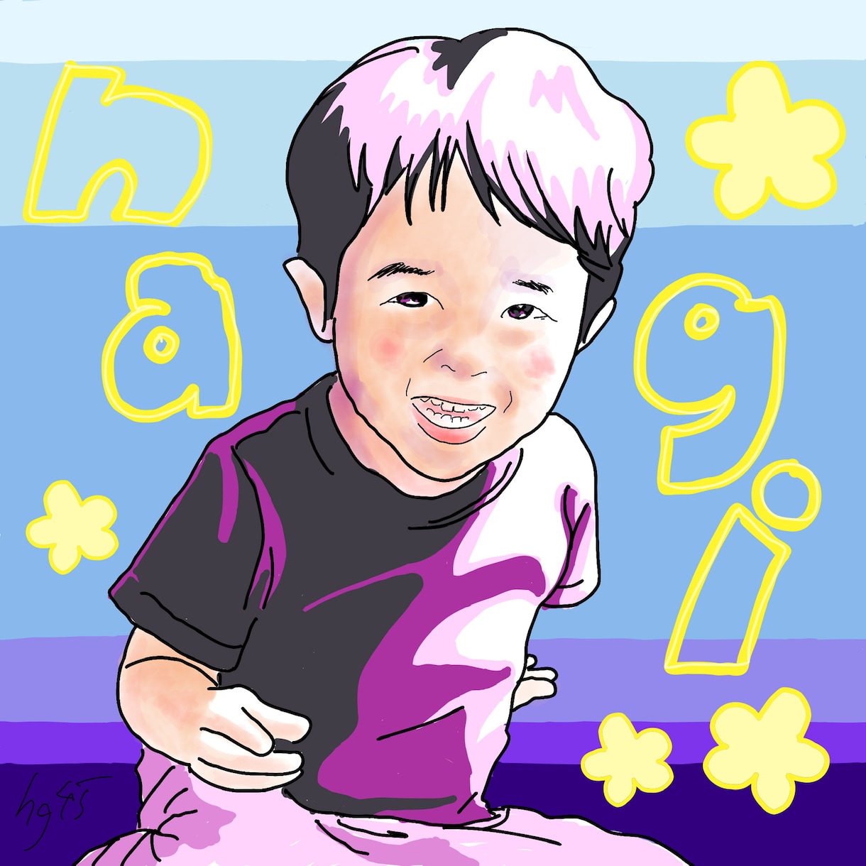 お写真からイラスト作成致します 結婚式の記念やお誕生日などのお祝い、ペットのイラストもOK！ イメージ1