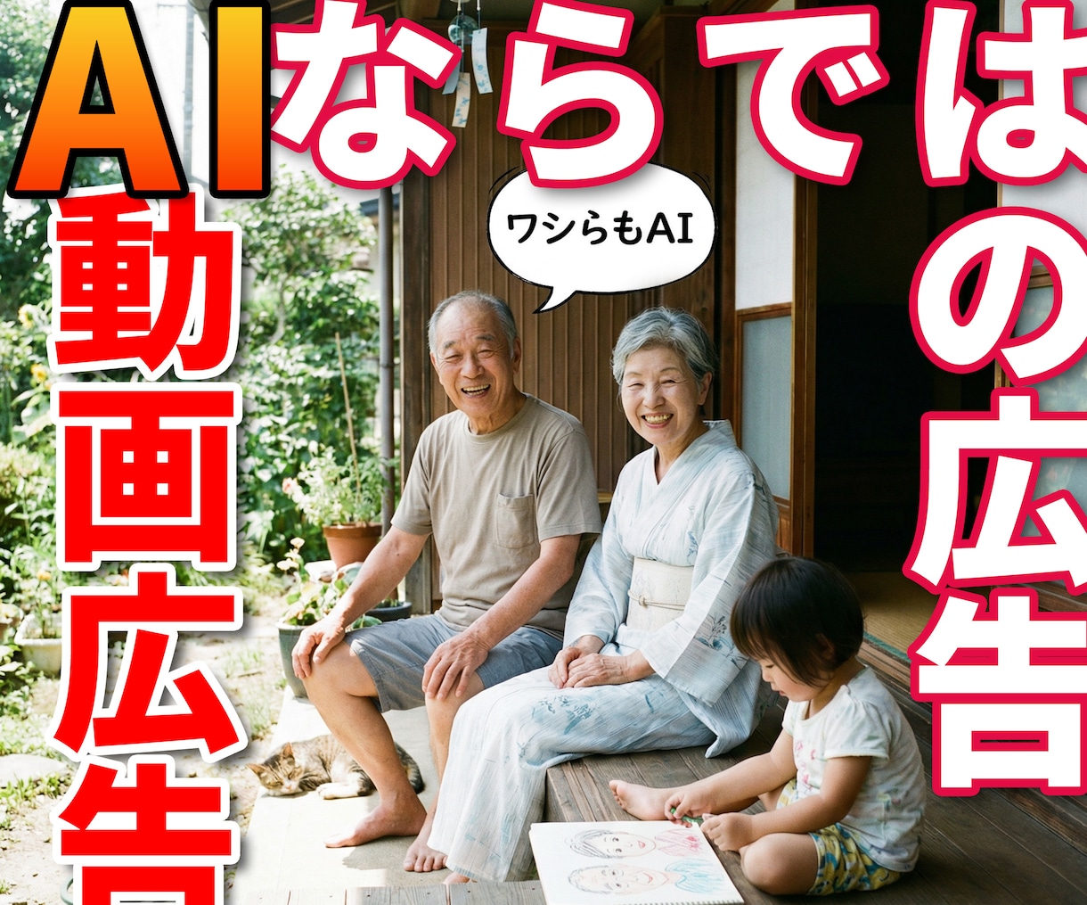 フルAIでショートの広告動画を制作いたします 俳優では大変なシニア向け広告も！AIショート動画を制作します イメージ1