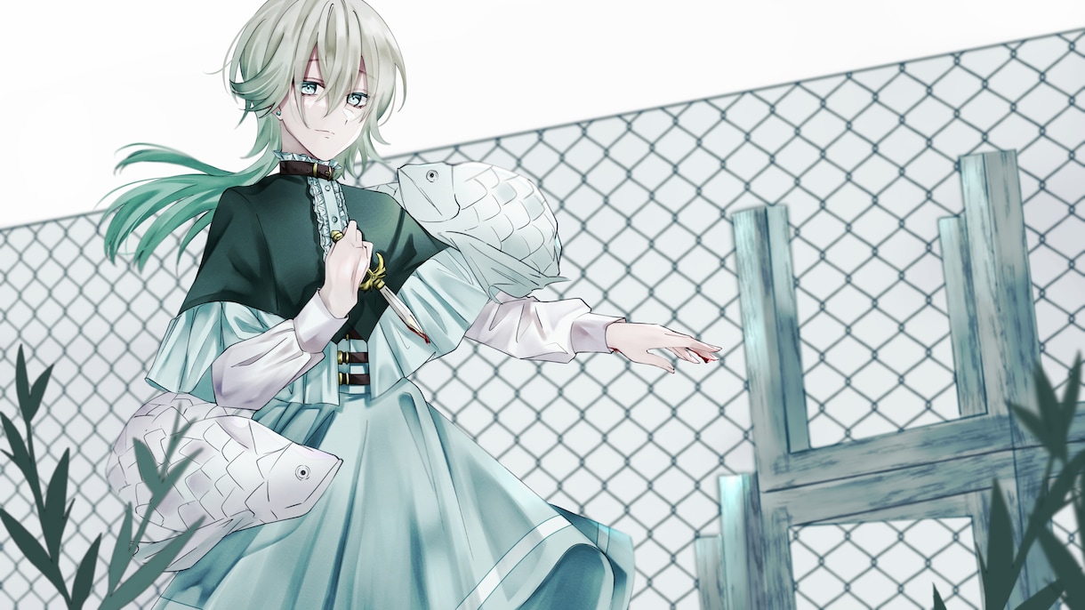 イラスト制作いたします 動画内/サムネ 挿絵 イラスト全般等 儚げな雰囲気が得意です イメージ1