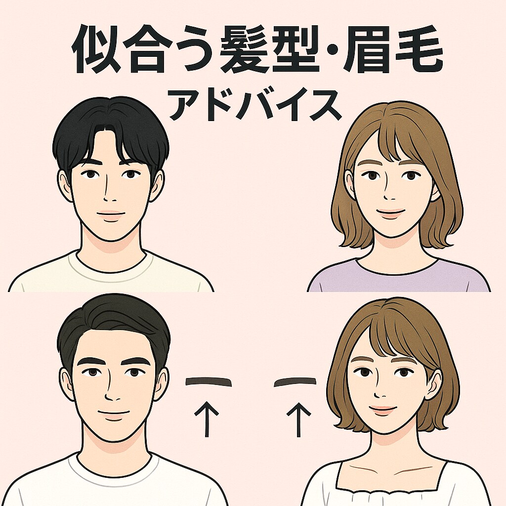 写真診断】似合う髪型・眉毛をプロが提案します 写真1枚で似合う髪型＆眉毛を診断・提案 イメージ1