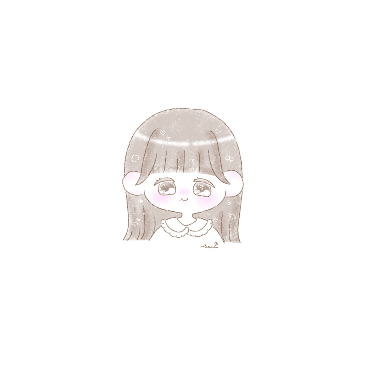 ふんわりかわいいミニキャラ、ちびキャラを描きます 似顔絵、オリジナルキャラクターをふんわりタッチで描きます！ イメージ1