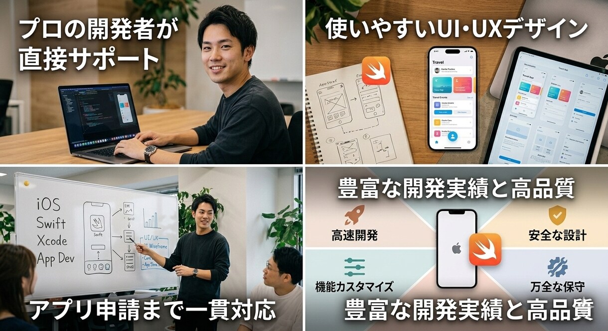 現役エンジニアが作るアプリを提供します 現役エンジニアが作る安心、安全なアプリを提供します。 イメージ1