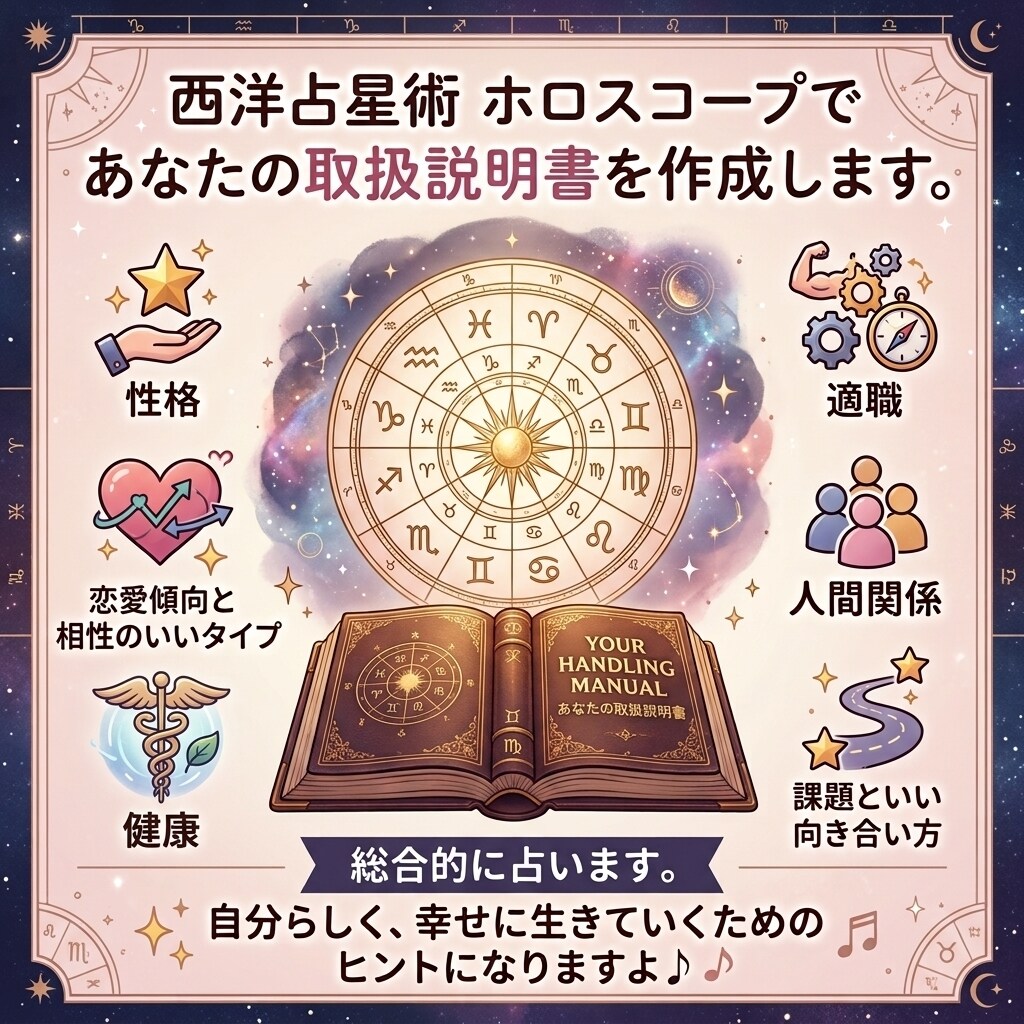 あなたや、気になる人について占います 生年月日、生まれた時間、生まれた場所から占います☆ イメージ1