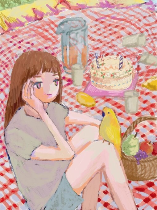 思い出の風景と大切な人を描きます 少し不思議で切ない雰囲気の絵を作成します イメージ4