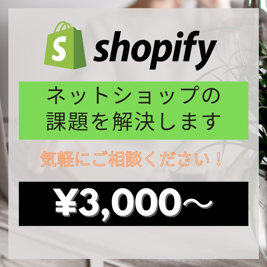 Shopifyパートナーが困りごとを解決致します サイト改修、エラー修正、アプリ導入等なんでもご相談ください。 イメージ1