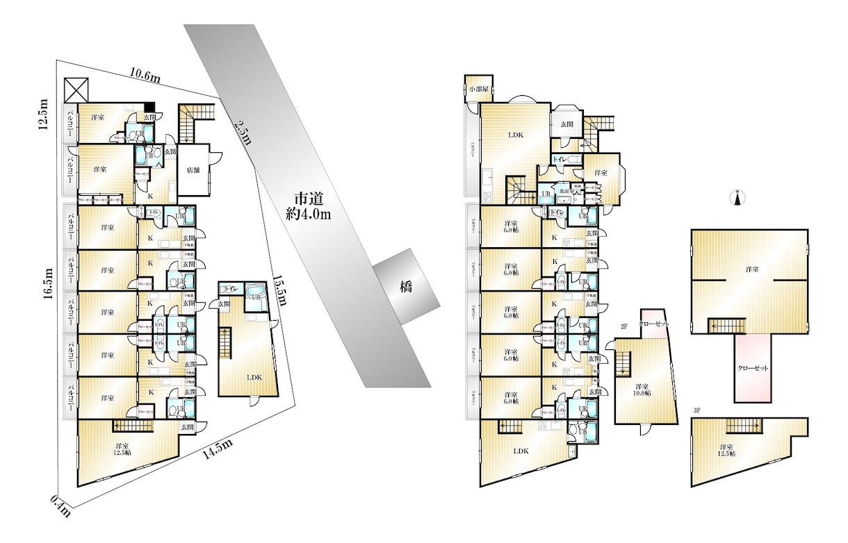 戸建・アパート・マンション・地形・区画図作成します 手書きからでも対応します。広告などにもぜひご活用ください！ イメージ8
