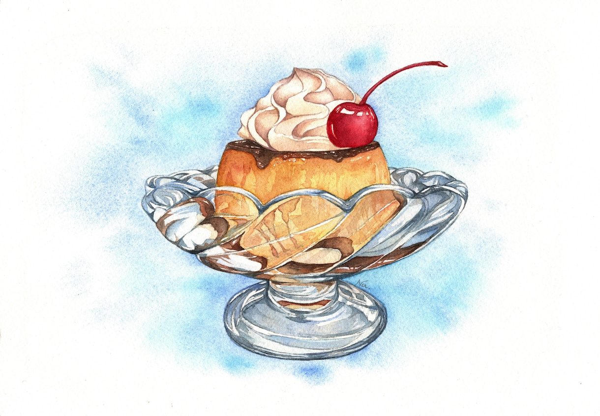 透明水彩で美味しさを伝えるイラストを描きます リアルタッチのイラストで注目度アップ！ イメージ1