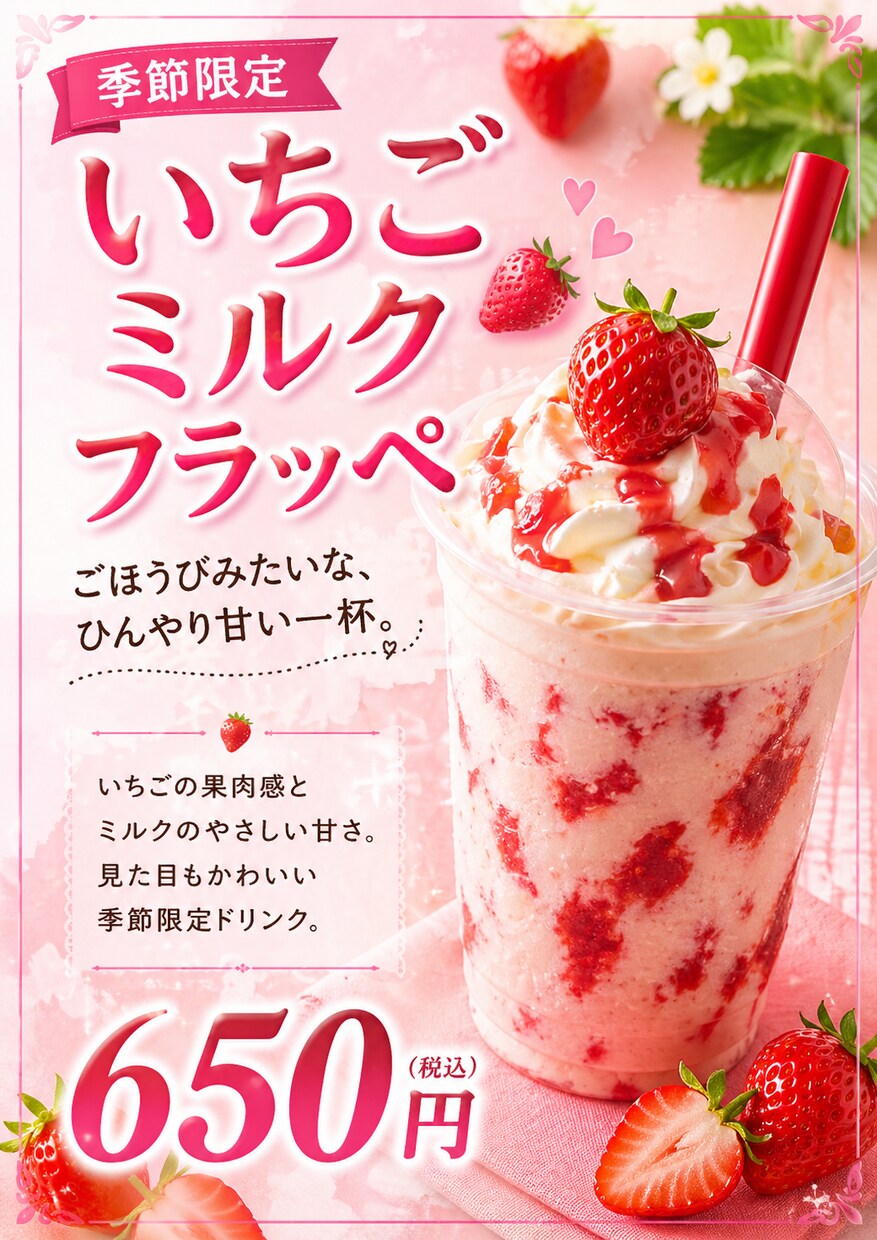 飲食店向けPOP・販促物を作成します 写真と価格を送るだけで販促物を作成 イメージ4