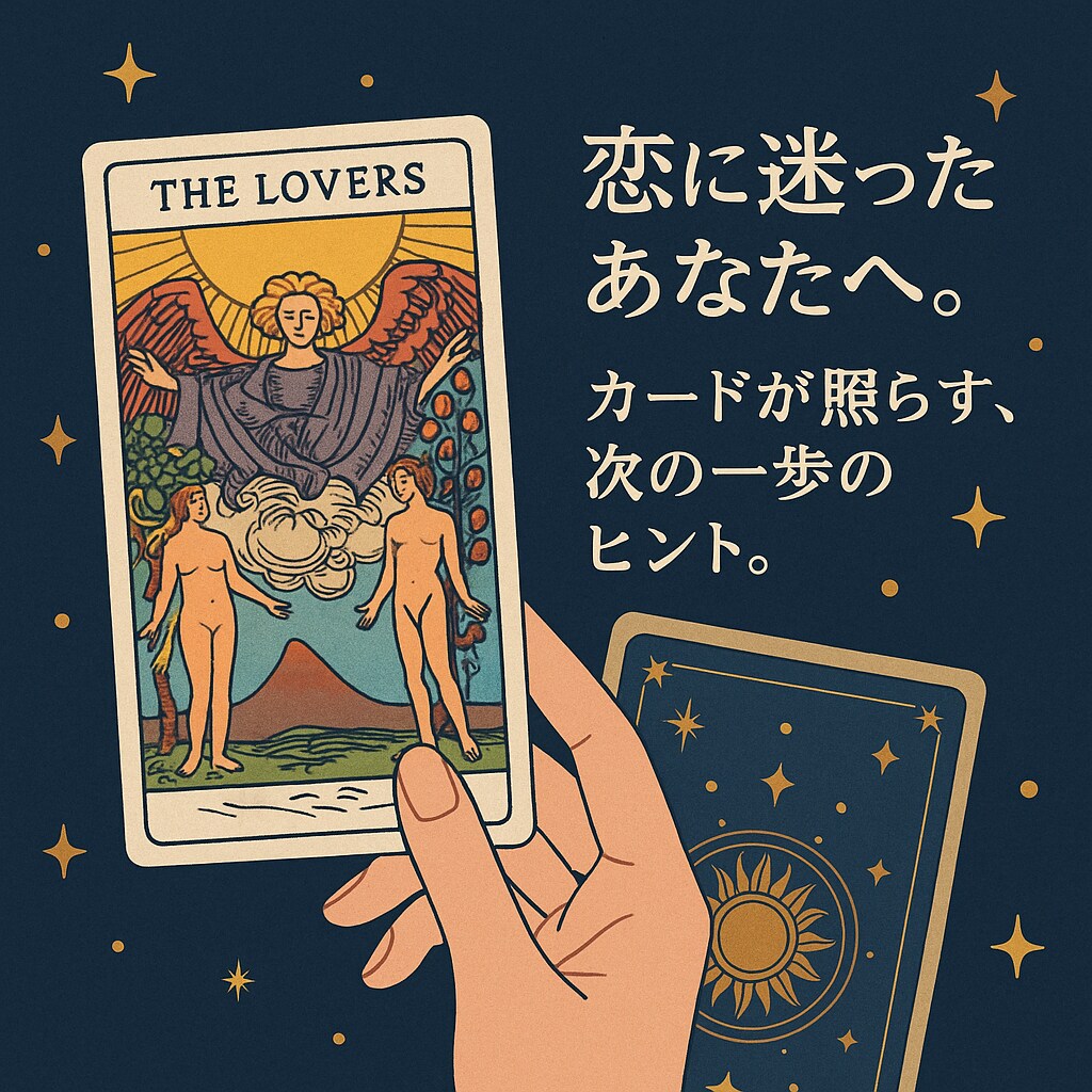 タロット占いします 恋に迷ったあなたへ。タロットカードが照らす次の一歩のヒント。 イメージ1