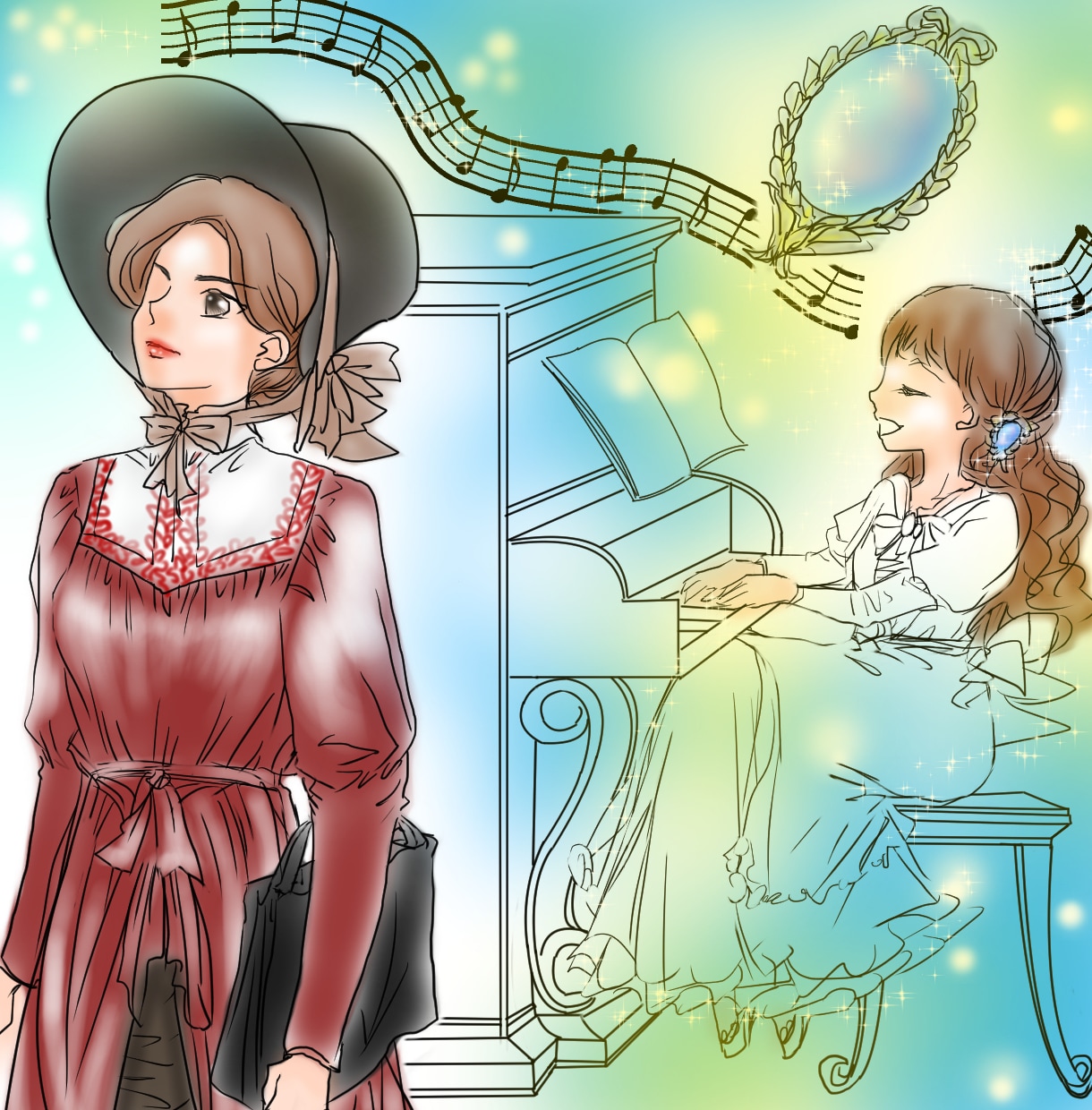 今必要なメッセージをくれる過去生をイラストにします ❦シータヒーリングで過去〜現在にヒーリングエネルギー送ります イメージ7