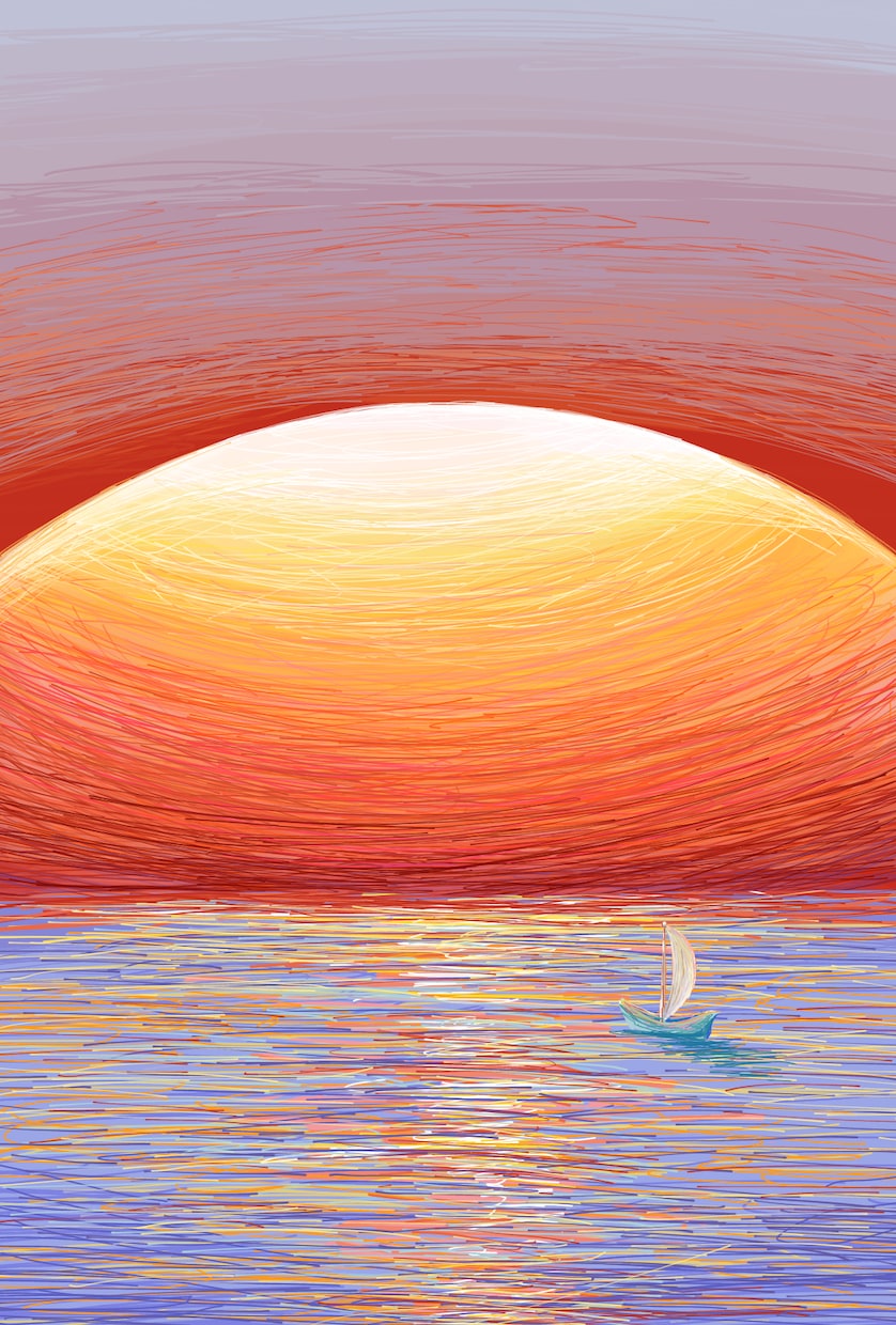 イラストを制作します 線を重ねて描くデジタルの風景画や、アイコンなどの制作 イメージ2