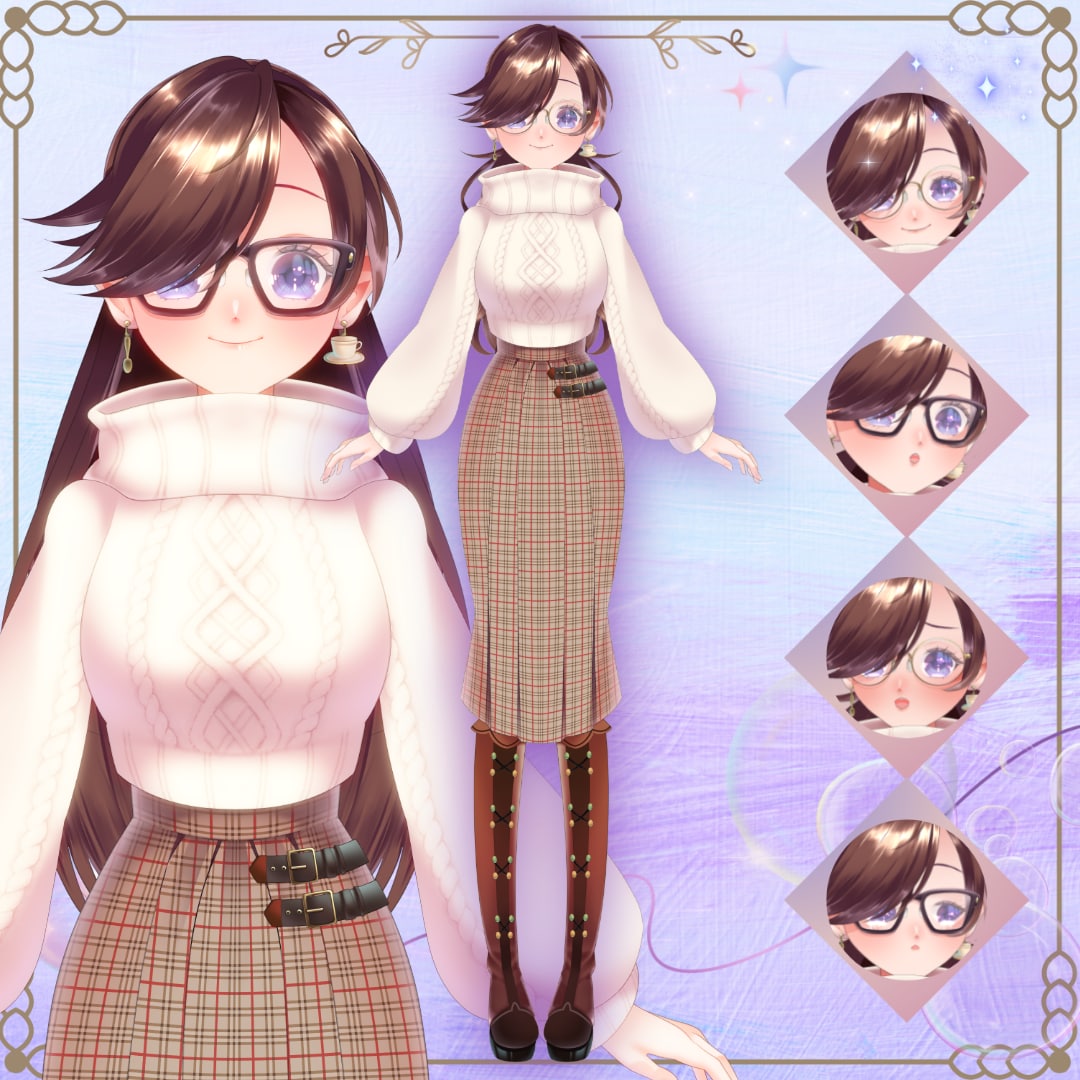Live2Dキャラデザ〜モデリングまで制作します 高可動で破綻なし！可愛い姿でVTuberデビューしませんか？ イメージ3