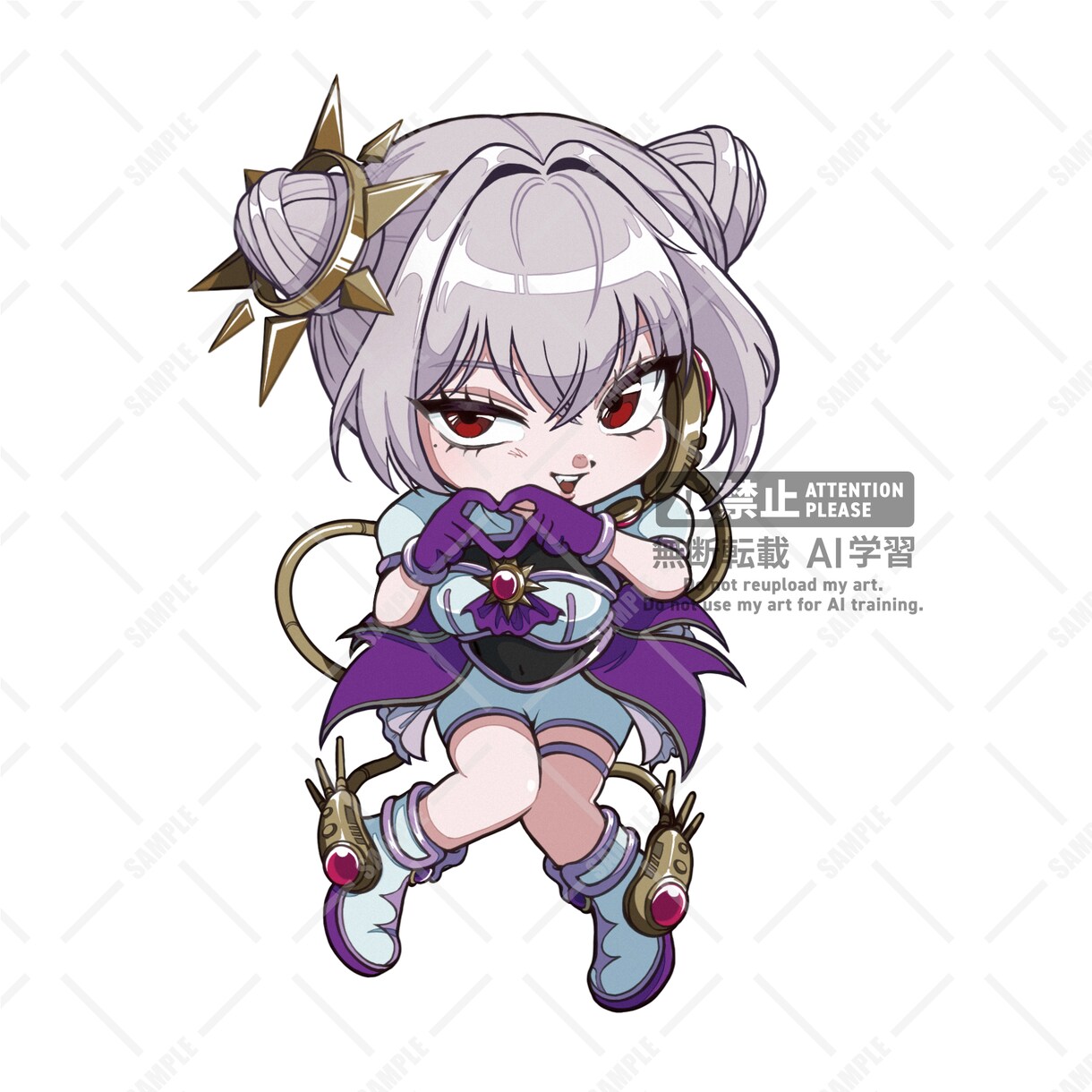 平成チックでかわいい♡ミニキャライラスト制作します サムネイルの使用、SNSアイコンや記念イラストにもおすすめ！ イメージ3