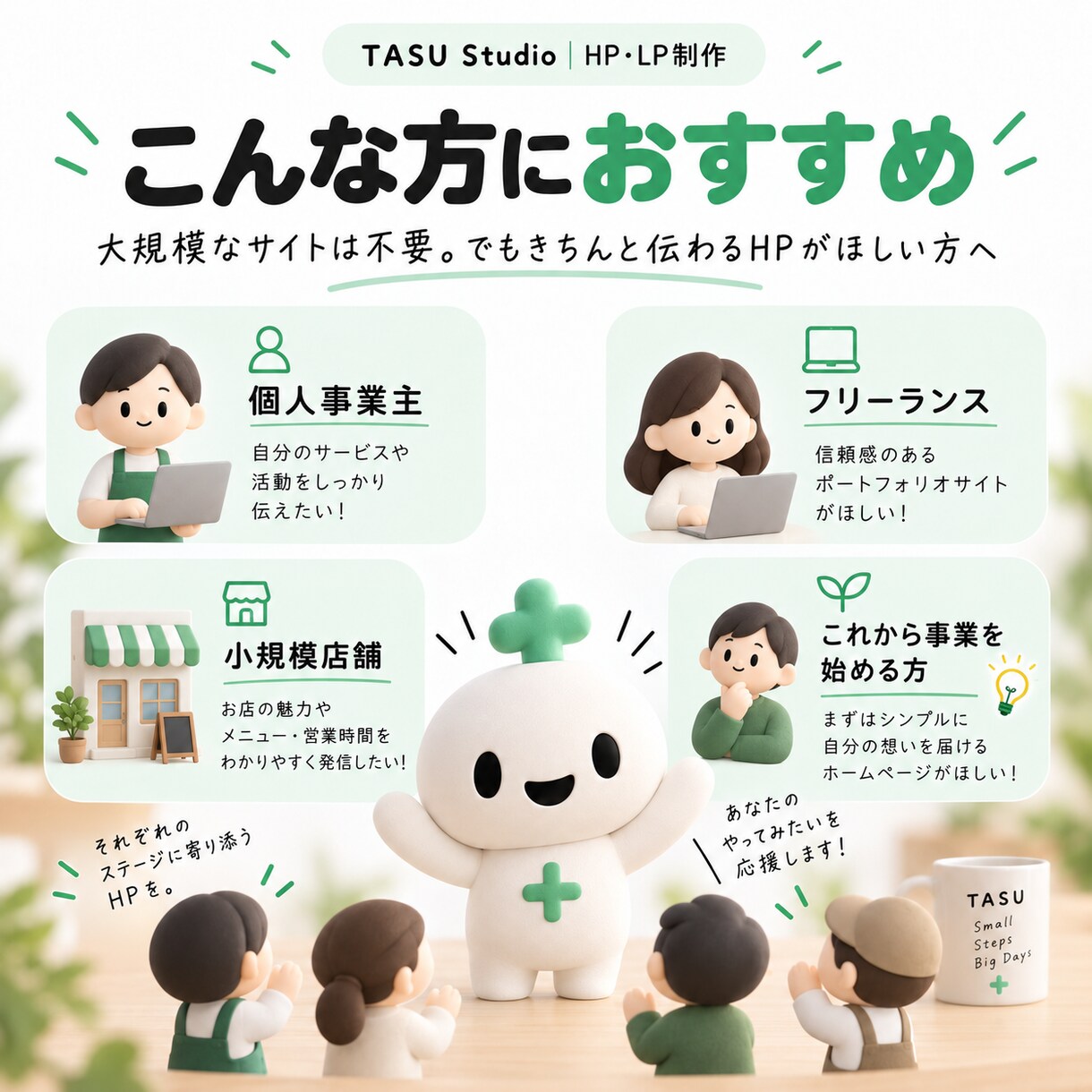 個人事業主向けHPを丁寧に制作します 伝えたいことを整理し、見やすいHPに仕上げます イメージ7