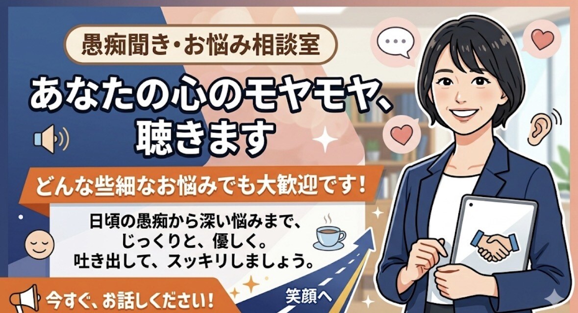 じっくりと傾聴しカウンセリングで解決に導きます 抱えているお悩みどんな些細なことでもお話しください イメージ1
