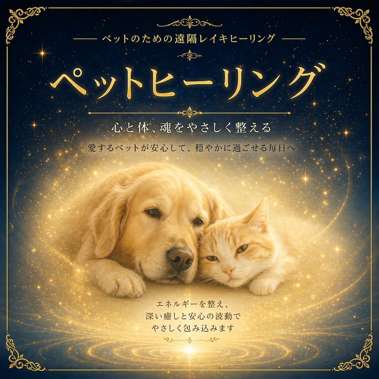 あなたの大切なペットさんへレイキヒーリングします ペットさんの心と体をやさしく包む遠隔ヒーリング（臼井式レイキ イメージ1