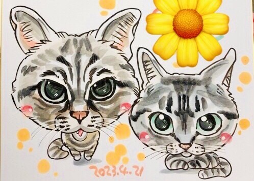 手描き似顔絵をお描きします ★★★★そっくり・可愛い・丁寧な仕上げの似顔絵★★★★ イメージ10