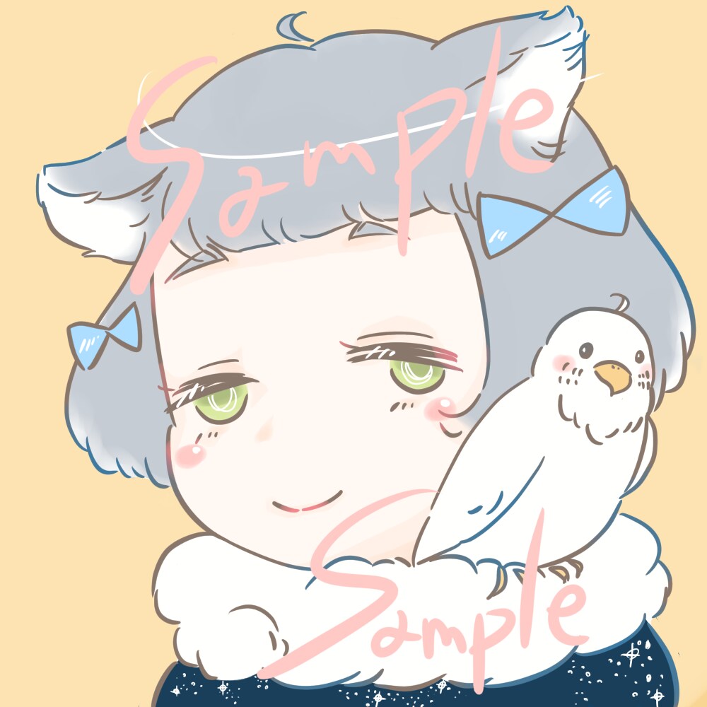 アニマル風女の子のアイコン描きます 動物の耳や角の生えたちょっと変わったかわいい女の子はいかが？ イメージ9