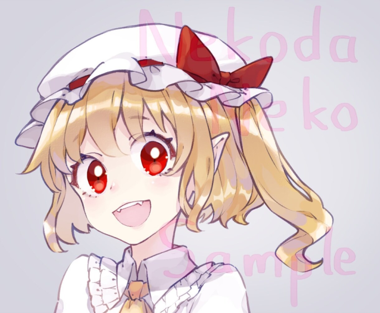 ポップな絵柄でかわいい女の子のアイコンを作成します ハイクオリティ短納期で対応いたします イメージ5