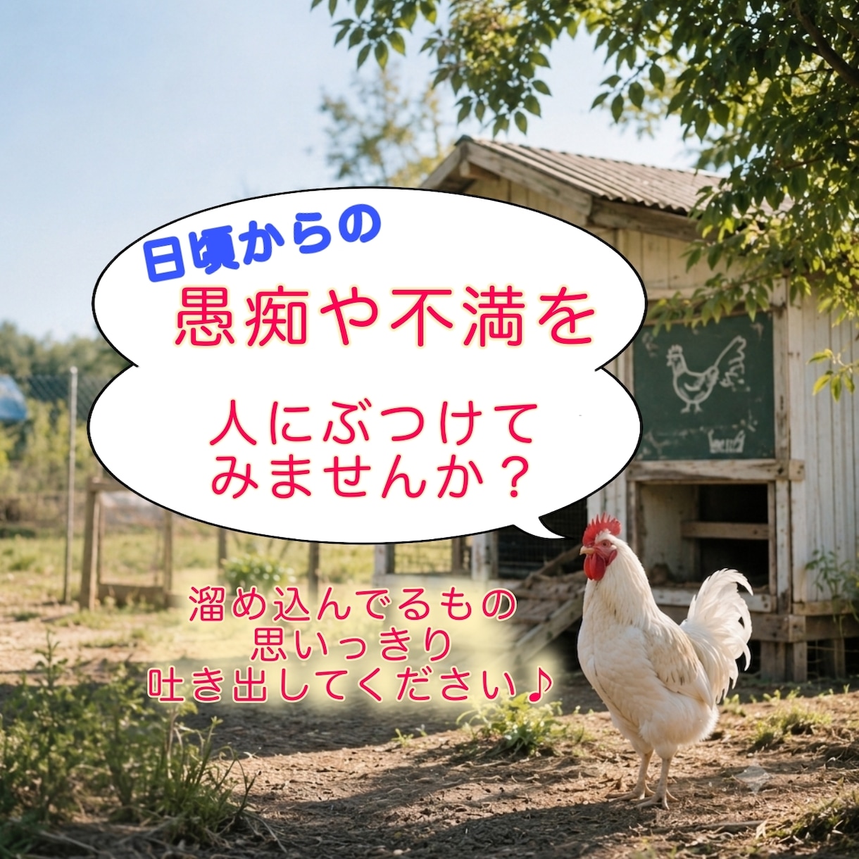 日頃の愚痴や不平不満をお聞きします 普段から溜め込んでいるその気持ちを人にぶつけてみませんか? イメージ1
