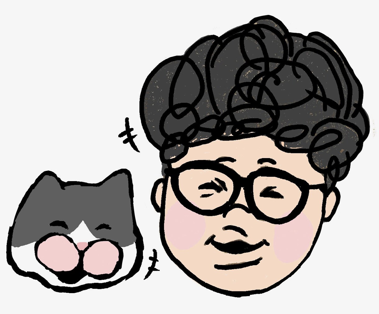 可愛くてカッコいいシンプルイラスト描きます 特徴を活かした似顔絵や動物などのアイコンを作成します！ イメージ5