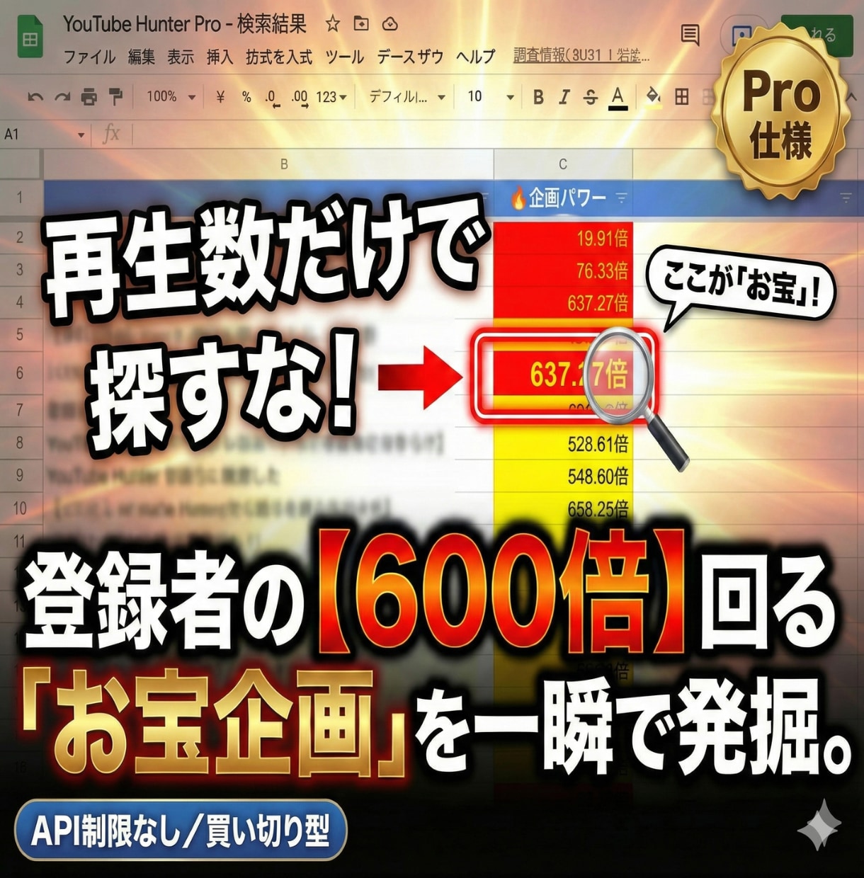 YouTube競合リサーチツール販売します YouTube宣伝/マーケティング/再生/チャンネル登録 イメージ2