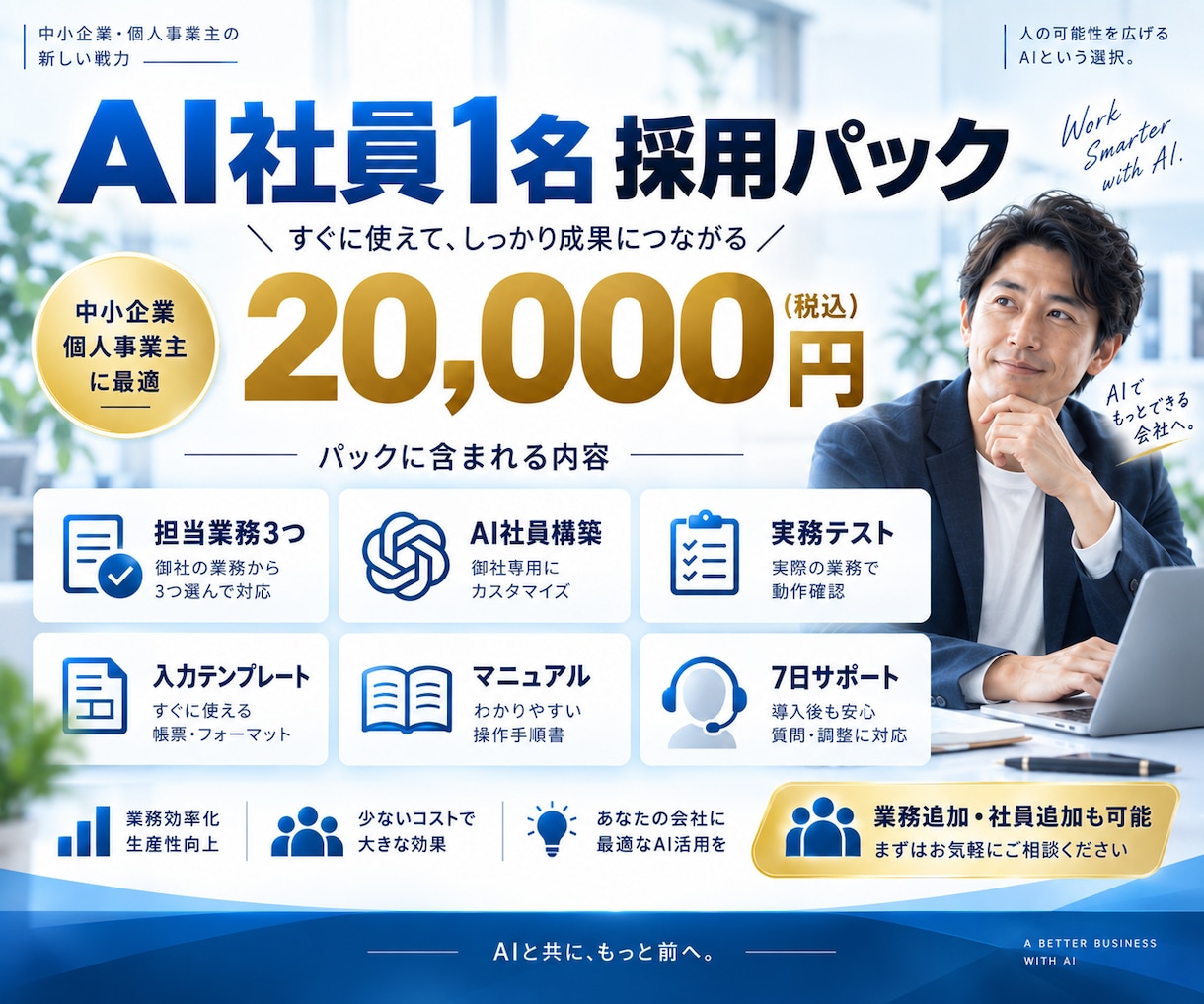 あなたの会社に専用AI社員を1名採用します 面倒な事務を任せるAI社員を教育・配属します イメージ9