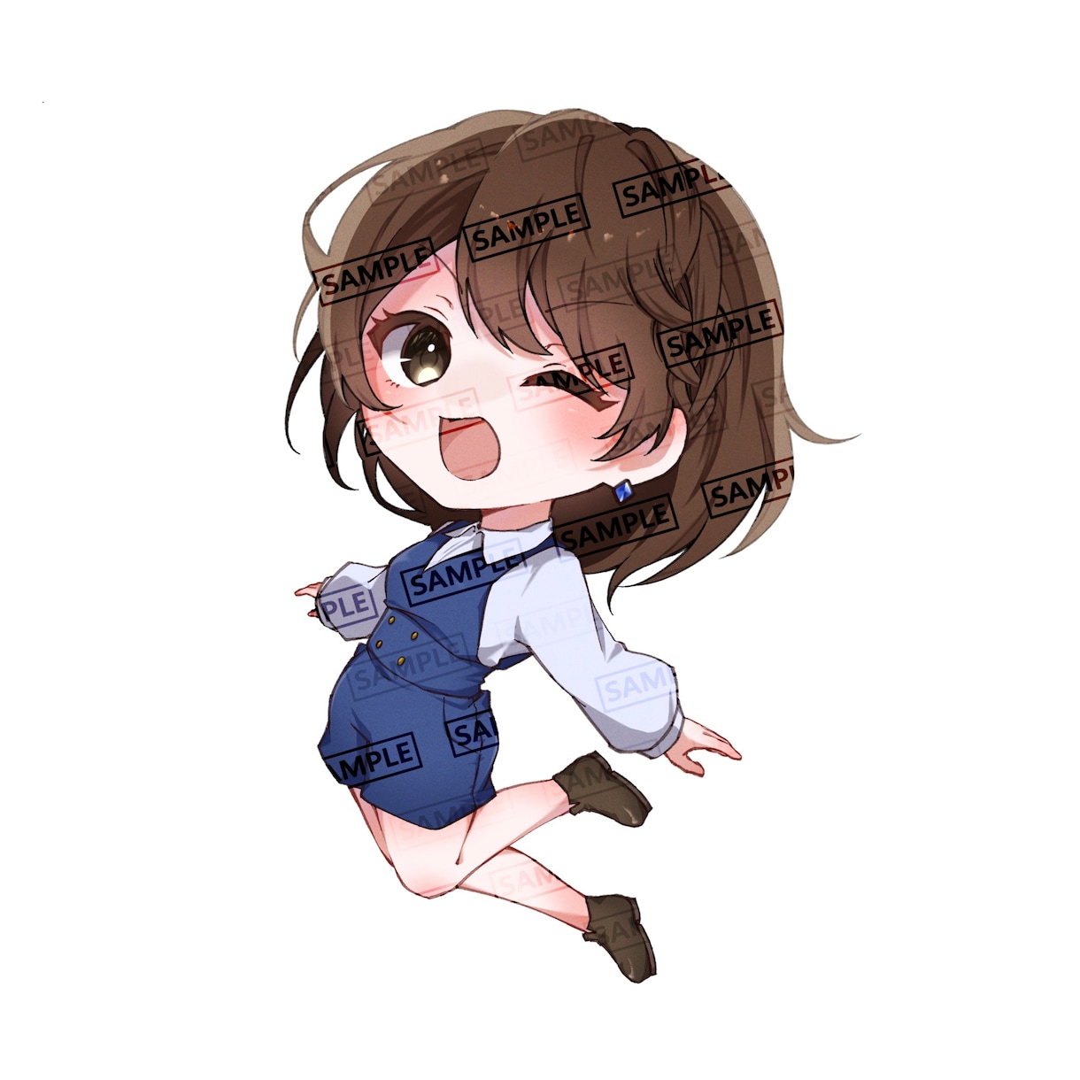 魅力のあるデフォルメ全身イラストを制作します あなたのキャラクターを目にとまる魅力的なイラストに起こします イメージ3