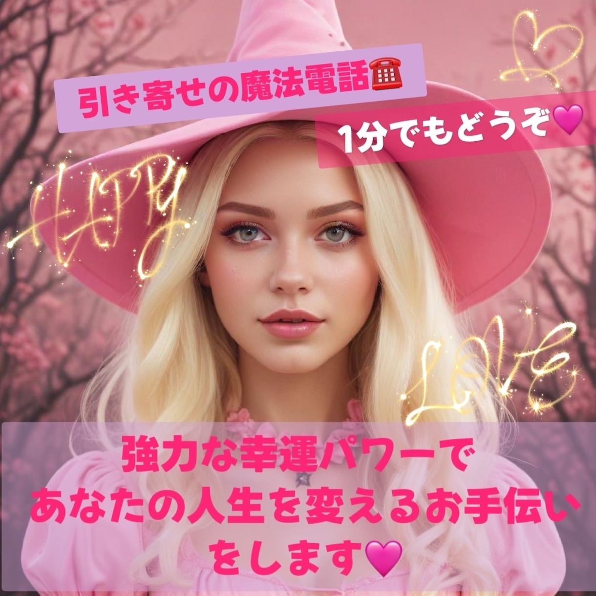あなたの中に眠る引き寄せパワーをアップします 幸運を呼び込む魔女との電話⭐︎ イメージ1