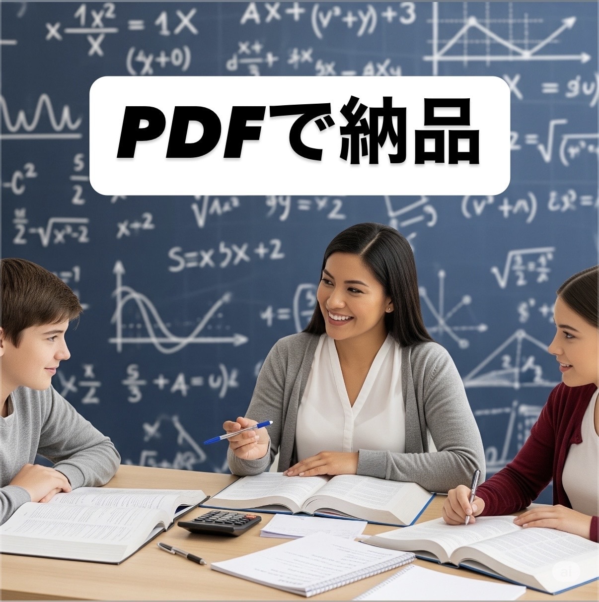 PDFで納品・数学の疑問を解消します 少しでも数学を好きになってもらえるよう全力でサポートします！ イメージ1