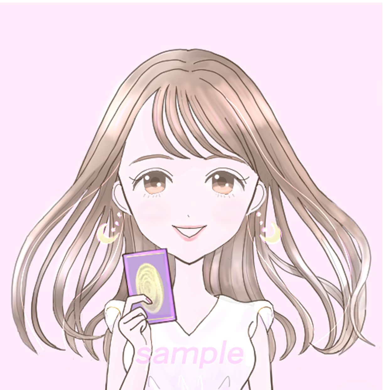 ふんわり優しい、透明感のあるイラスト描きます 大人の女性におすすめのアイコン イメージ3