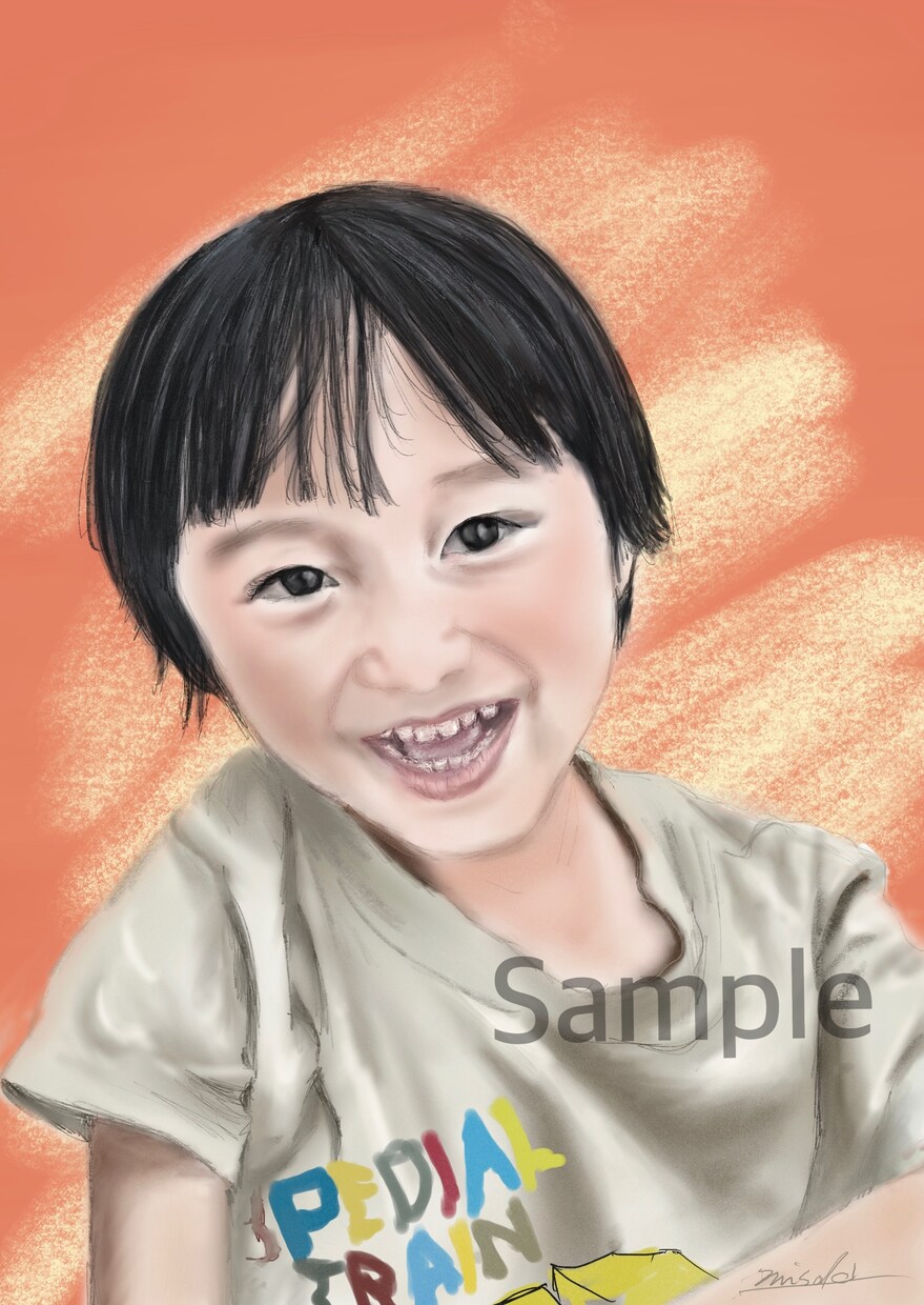 お写真から、リアルなデジタル肖像画を描きます 印刷対応の高解像度でやさしく仕上げます　プレゼントにも イメージ4