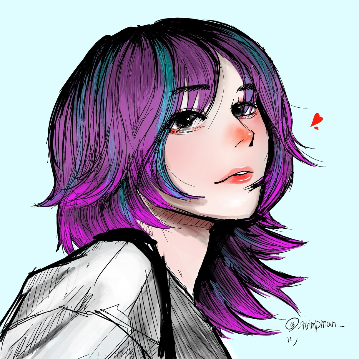 現役''専門学生''がかっこいいアイコンを作ります ペン画のようなシックでかっこいい絵のアイコンを描いています イメージ10
