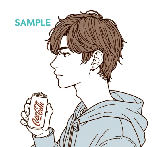 格安｜【シンプル×クール】なイラストを作成します snsアイコンや名刺までスタイリッシュに^_^ イメージ1