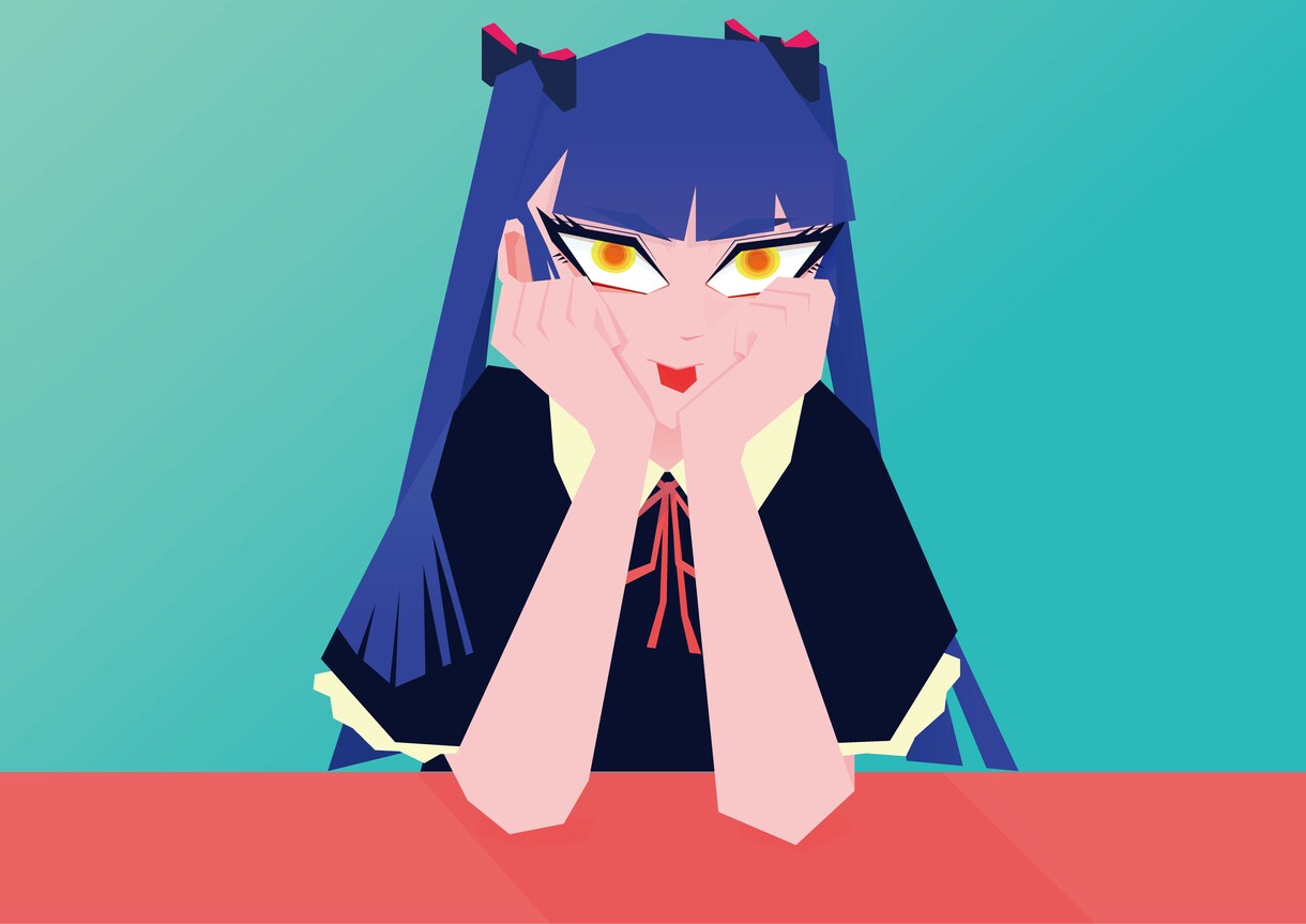 フラットデザインな似顔絵描きます カクカクでポップ、かわいい色合いのイラスト イメージ3