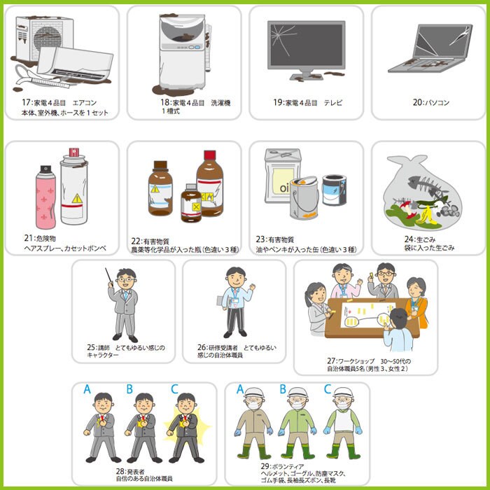 モチーフをシンプルな線とカラーでイラスト化します 親しみやすく目に付くイラストで、サイトや販促物をレベルアップ イメージ1
