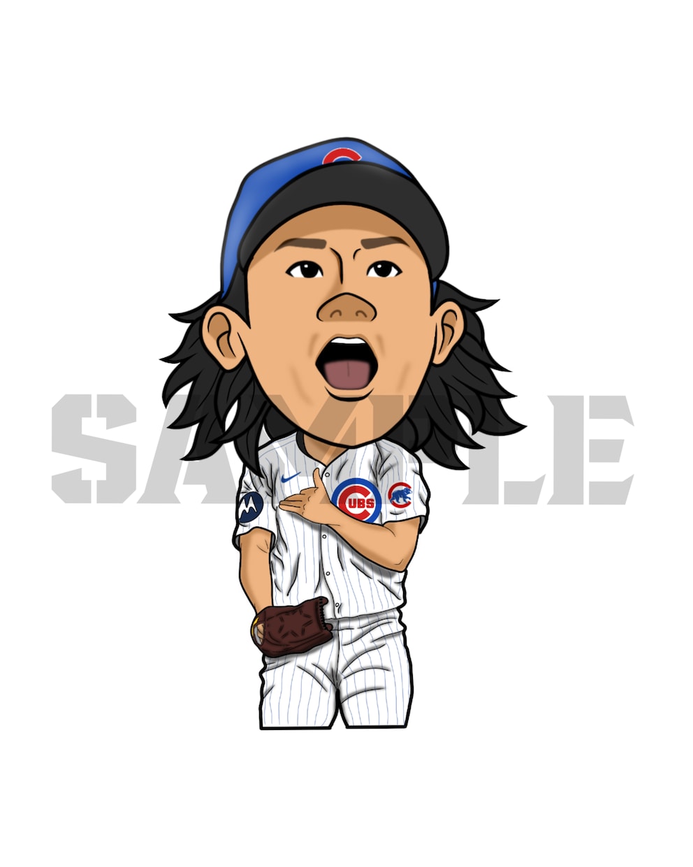 あなただけの野球イラスト⚾️描きます 投げる、打つ、守る、走る、どんなポーズでもイラストにします！ イメージ6