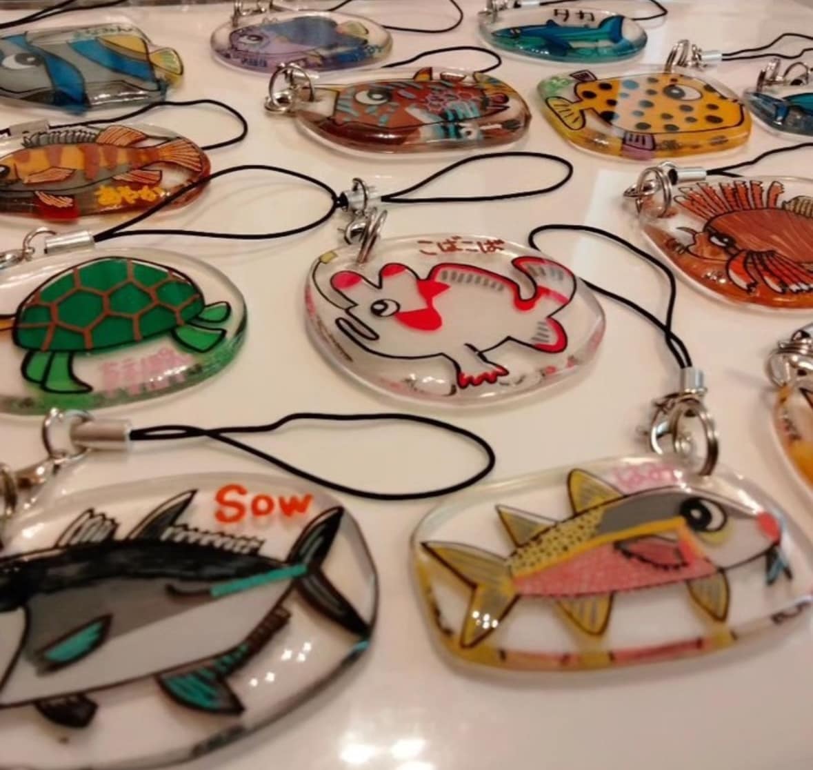 世界に一つだけのキーホルダーを作ります お魚さんとお名前お入れします！とっても可愛いイラスト♪ イメージ2