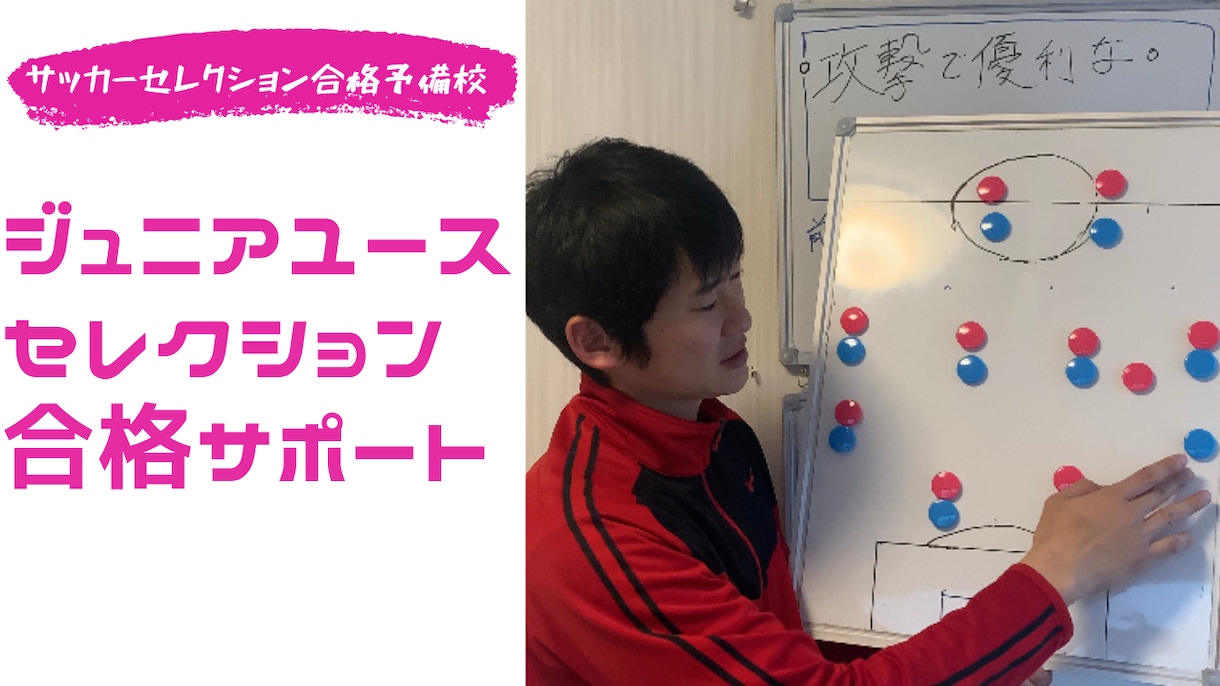 ジュニアユースセレクションの合格までサポートします セレクション合格への課題を分析し自主トレメニューを作成します イメージ1