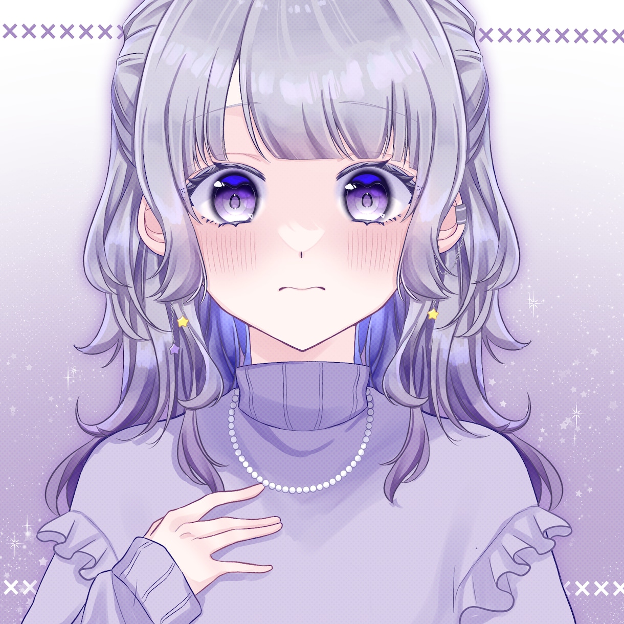 アイコンイラスト制作します 配信活動やSNSアイコンに( ¨̮ ) イメージ1