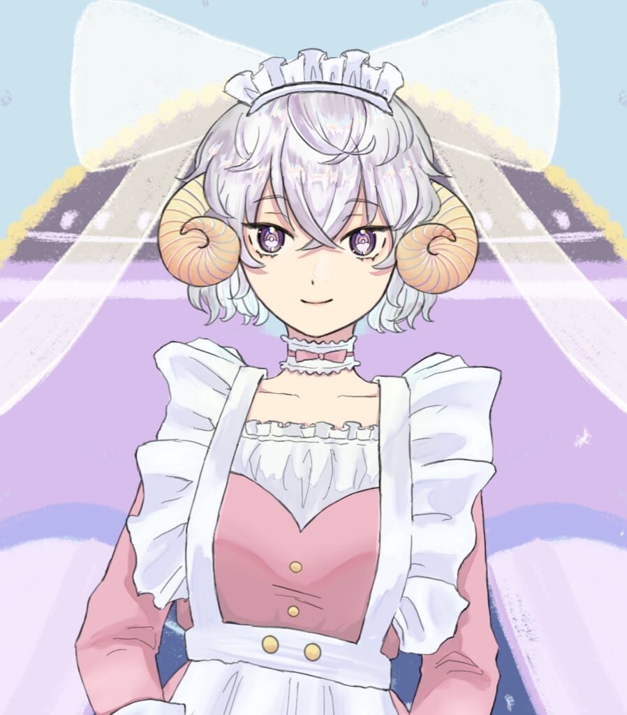 Vtuber風キャラクターパーツ分け済みをかきます Vtuberやゲームキャラのようなテイストのイラストや立ち絵 イメージ1