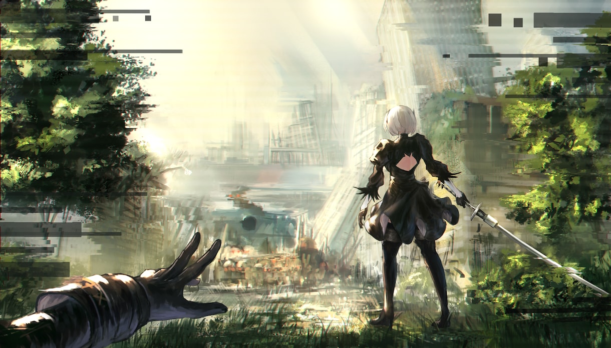 迫力のあるファンタジーイラストを描きます ドラゴン、人物、背景の全てに物語を感じるのイラスト イメージ10