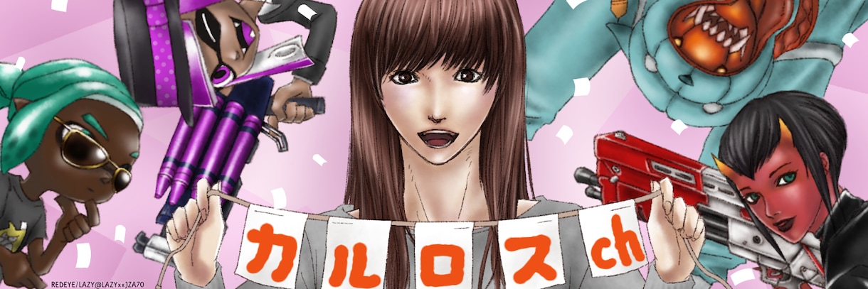 イラスト描きます YouTubeのヘッダー同人誌の表紙等用途に合った絵 イメージ1